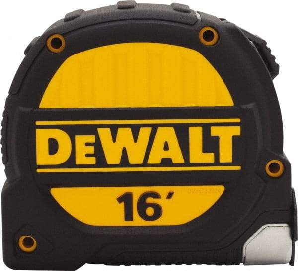 DeWALT - 16' x 1-1/4" Tape Measure - 1/16" Graduation, Inch Graduation Style - Benchmark Tooling