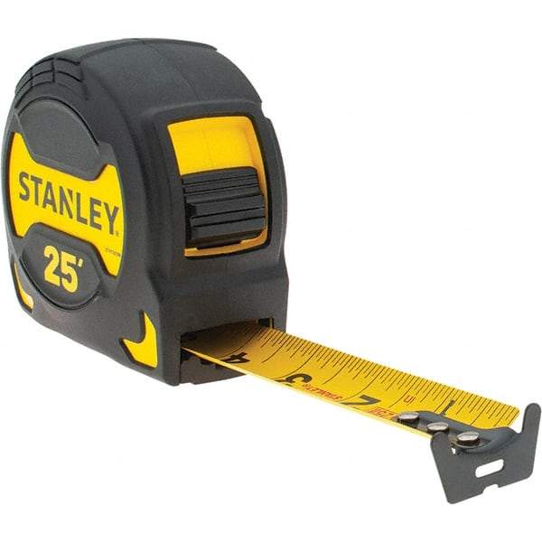 Stanley - 25' x 1-1/8" Tape Measure - 1/16" Graduation, Inch Graduation Style - Benchmark Tooling