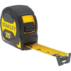 Stanley - 25' x 1-1/8" Tape Measure - 1/16" Graduation, Inch Graduation Style - Benchmark Tooling