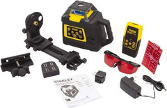 Stanley - 2,000' Measuring Range, 1/16" at 100' Accuracy, Self-Leveling Rotary Laser - ±5° Self Leveling Range, 150, 300 & 600 RPM, 1 Beam, NiCad Battery Included - Benchmark Tooling