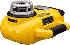 DeWALT - 1,500' Measuring Range, 1/8" at 100' Accuracy, Self-Leveling Rotary Laser - ±5° Self Leveling Range, 60, 250 & 600 RPM, 1 Beam, Lithium-Ion Battery Included - Benchmark Tooling