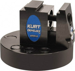 Kurt - 1" Jaw Width, 2" High x 2.69" Long x 2-11/16" Wide Dovetail Reversible Vise - For Use with 4 & 5 Axis Workholding Systems - Benchmark Tooling