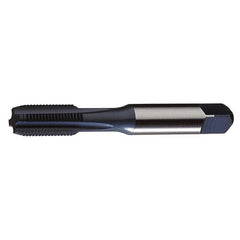 ‎1/4-28 UNF 4 Flute H3 HSS (M4) CNC For Cast Iron & Harder Materials Straight Flute Tap- Steam Oxide over Nitride - Exact Industrial Supply