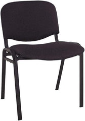 ALERA - Acrylic Black Stacking Chair - Black Frame, 19-3/4" Wide x 21" Deep x 30-3/8" High - Benchmark Tooling