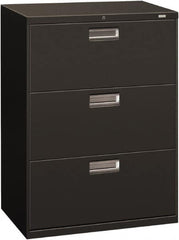 Hon - 30" Wide x 40.88" High x 19-1/4" Deep, 3 Drawer Roll-Out - Steel, Charcoal - Benchmark Tooling