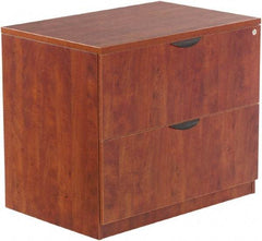 ALERA - 34" Wide x 29-1/2" High x 22-3/4" Deep, 2 Drawer Lateral File - Woodgrain Laminate, Medium Cherry - Benchmark Tooling