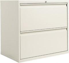 ALERA - 30" Wide x 28.38" High x 19-1/4" Deep, 2 Drawer Lateral File - Steel, Light Gray - Benchmark Tooling