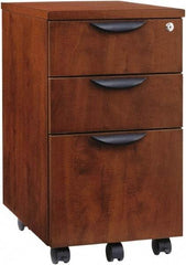 ALERA - 15.88" Wide x 28.38" High x 20-1/2" Deep, 3 Drawer Pedestal - Woodgrain Laminate, Medium Cherry - Benchmark Tooling