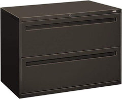 Hon - 42" Wide x 28.38" High x 19-1/4" Deep, 2 Drawer Lateral File - Steel, Charcoal - Benchmark Tooling