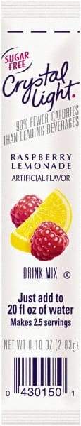 Crystal Light - On the Go, Raspberry Lemonade, .16 oz Packets, 30/Box - Benchmark Tooling