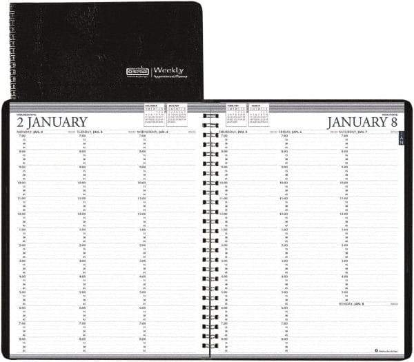 House of Doolittle - 26 Sheet, 8-1/2 x 11", Weekly Planner - Black - Benchmark Tooling