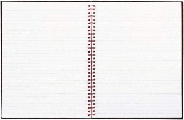 Black n Red - 70 Sheet, 8-1/2 x 11", Legal (Style) Hardbound Notebook - Black - Benchmark Tooling