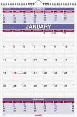 AT-A-GLANCE - 12 Sheet, 8-3/4 x 10", Wall Calendar - White - Benchmark Tooling