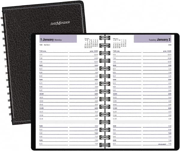 DayMinder - 312 Sheet, 11 x 17", Accounting Book - Black - Benchmark Tooling