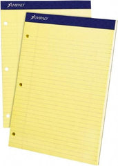 AMPAD - 100 Sheet, 8-1/2 x 11", Legal/Wide (Style) Legal Pad - Canary - Benchmark Tooling