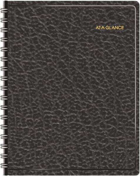 AT-A-GLANCE - 365 Sheet, 8-1/2 x 11", Appointment Book - Black - Benchmark Tooling