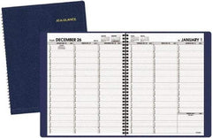 AT-A-GLANCE - 128 Sheet, 8-1/4 x 10-7/8", Weekly Planner - Navy - Benchmark Tooling