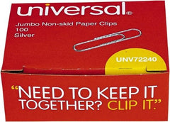 UNIVERSAL - 1-3/4" Wide Jumbo Binder Clip - Silver - Benchmark Tooling