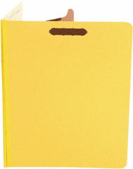 UNIVERSAL - 8-1/2 x 11", Letter Size, Yellow, Classification Folders with Top Tab Fastener - 25 Point Stock, Right of Center Tab Cut Location - Benchmark Tooling