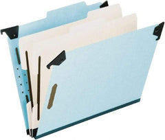 Pendaflex - 9-1/2 x 14-1/2", Legal, Blue, Hanging File Folder - 25 Point Stock, Right of Center Tab Cut Location - Benchmark Tooling