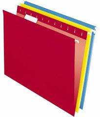 Pendaflex - 8-1/2 x 11", Letter Size, Assorted Colors, Hanging File Folder - 11 Point Stock, 1/5 Tab Cut Location - Benchmark Tooling