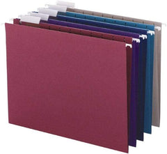 SMEAD - 8-1/2 x 11", Letter Size, Assorted Colors, Hanging File Folder - 11 Point Stock, 1/5 Tab Cut Location - Benchmark Tooling