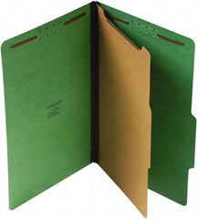 UNIVERSAL - 9-1/2 x 14-1/2", Legal, Emerald Green, Classification Folders with Top Tab Fastener - 25 Point Stock, Right of Center Tab Cut Location - Benchmark Tooling