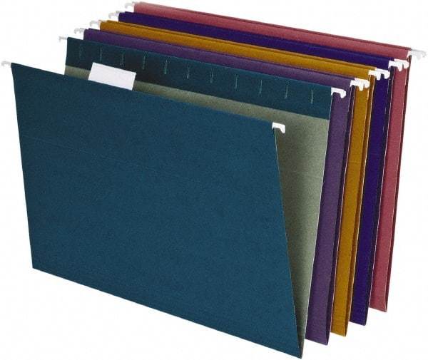 Pendaflex - 8-1/2 x 11", Letter Size, Assorted Colors, Hanging File Folder - 11 Point Stock, 1/5 Tab Cut Location - Benchmark Tooling