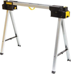 DeWALT - Ladder Folding Sawhorse - Black/Silver, Use with Lumber - Benchmark Tooling