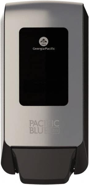 Georgia Pacific - 1000 to 1200 mL Foam Hand Sanitizer Dispenser - Plastic, Wall Mounted, Stainless Steel - Benchmark Tooling