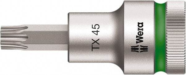 Wera - 1/2" Drive, T55 Torx Bit Socket - 5-33/64" OAL - Benchmark Tooling
