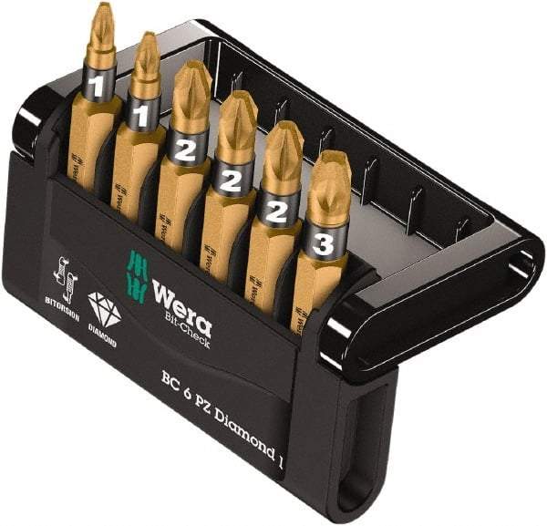 Wera - Posidriv Bit Set - 1/4" Drive - Benchmark Tooling