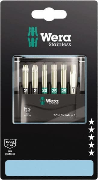 Wera - Posidriv Bit Set - 1/4" Drive - Benchmark Tooling