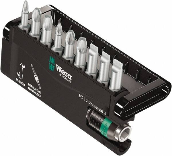 Wera - Posidriv Bit Set - 1/4" Drive - Benchmark Tooling