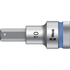 Wera - 1/2" Drive, 10mm Hex Bit Socket - 2-23/64" OAL - Benchmark Tooling