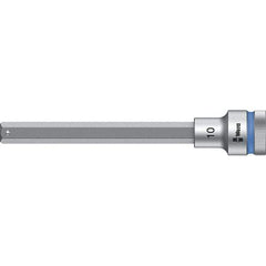 Wera - 1/2" Drive, 10mm Hex Bit Socket - 5-33/64" OAL - Benchmark Tooling