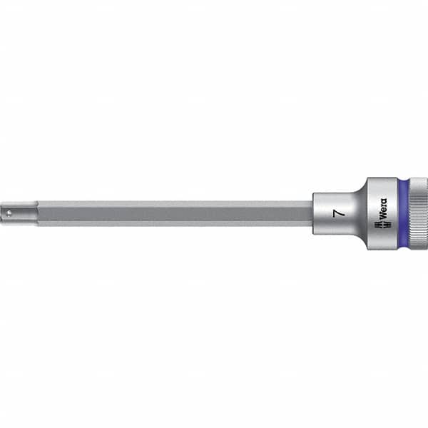 Wera - 1/2" Drive, 7mm Hex Bit Socket - 5-33/64" OAL - Benchmark Tooling