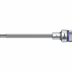 Wera - 1/2" Drive, 7mm Hex Bit Socket - 5-33/64" OAL - Benchmark Tooling