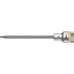 Wera - 1/2" Drive, 4mm Hex Bit Socket - 5-33/64" OAL - Benchmark Tooling