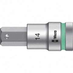 Wera - 1/2" Drive, 14mm Hex Bit Socket - 2-23/64" OAL - Benchmark Tooling