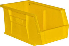 Durham - 11-3/8" Deep, Yellow Plastic Hang and Stack Bins - 5" High x 5-1/2" Wide x 11-3/8" Long - Benchmark Tooling