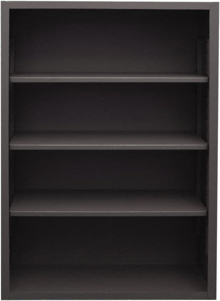 Durham - 3 Shelves, 3,600 Lb Capacity, Closed Shelving System - 48" Wide x 24" Deep x 60" High, Gray - Benchmark Tooling