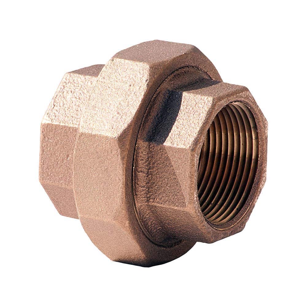 Merit Brass - Brass & Chrome Pipe Fittings Type: Union Fitting Size: 3/8 - Benchmark Tooling