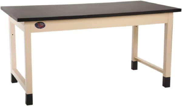 Proline - 60 Wide x 30" Deep x 36" High, Epoxy Resin Workbench - Adjustable Height Legs, Light Beige - Benchmark Tooling