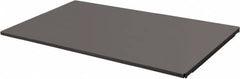 Durham - 14-3/8" Long x 59-1/2" Wide, Gray Steel Shelf - 400 Lb Capacity, Use with Mesh Stock Truck - Benchmark Tooling