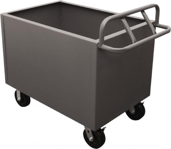 Durham - 2,000 Lb Load Capacity, Steel Box Truck - 48" Wide x 24" Long x 29-1/2" High, Gray - Benchmark Tooling