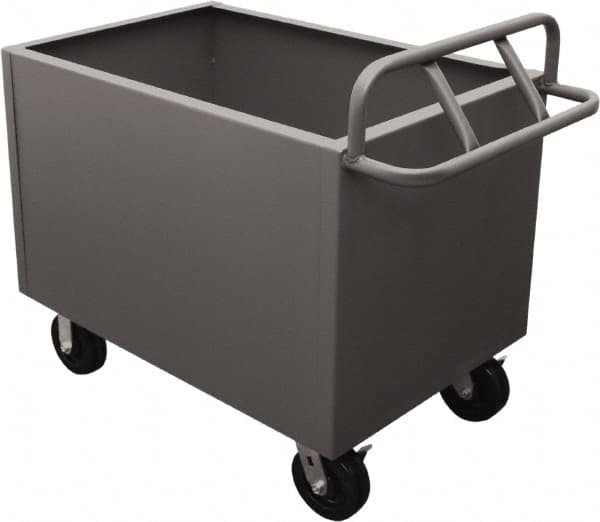 Durham - 2,000 Lb Load Capacity, Steel Box Truck - 48" Wide x 30" Long x 29-1/2" High, Gray - Benchmark Tooling