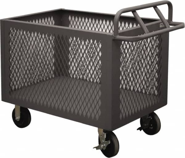 Durham - 2,000 Lb Load Capacity, Steel Box Truck - 48" Wide x 30" Long x 29-1/2" High, Gray - Benchmark Tooling