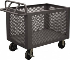 Durham - 2,000 Lb Load Capacity, Steel Box Truck - 48" Wide x 24" Long x 29-1/2" High, Gray - Benchmark Tooling