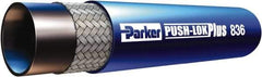 Parker - 1/2" ID x 0.78" OD CTL Push-on Air Hose - 400 Working psi, -55 to 302°F, Blue - Benchmark Tooling